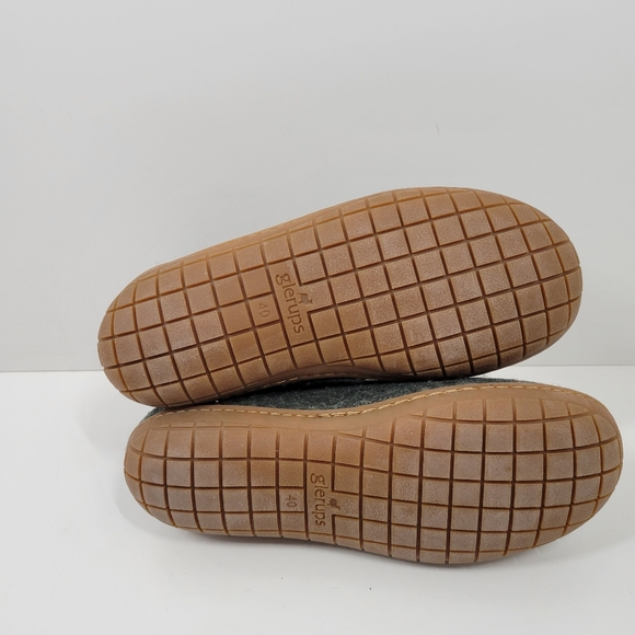 Glerups Dark Green Wool Pull On Ankle Boots Slippers Women's Size 9 EUR 40 New - Picture 5 of 6